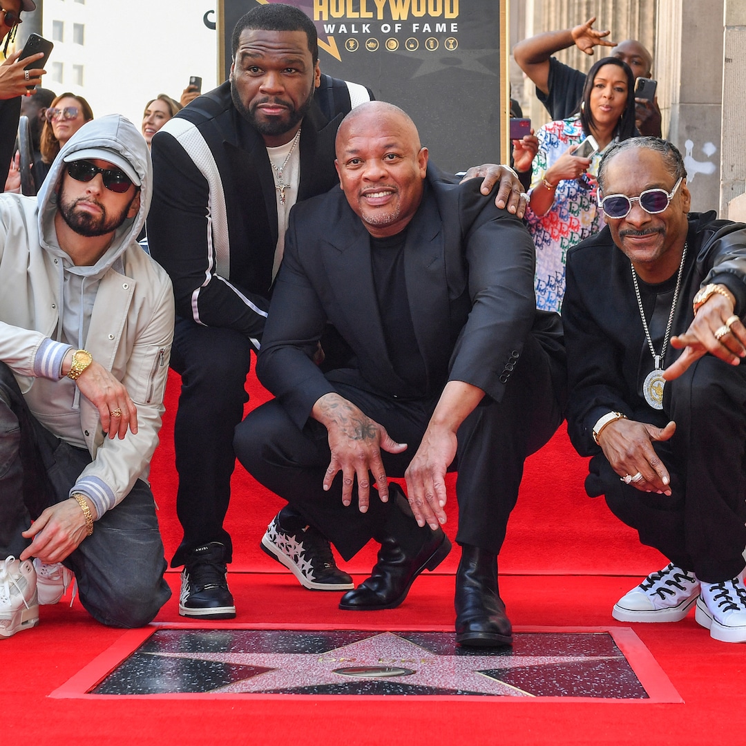Eminem, Snoop Dogg & 50 Cent Support Dr. Dre at Walk of Fame Ceremony